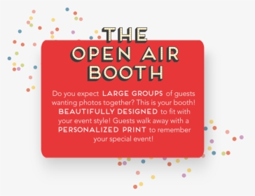 The Open Air Booth - Graphic Design, HD Png Download, Transparent PNG