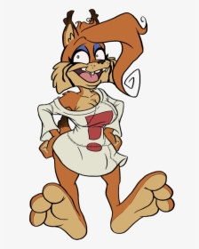 0 0 Bubsy - Bubsy The Bobcat Feet, HD Png Download, Transparent PNG