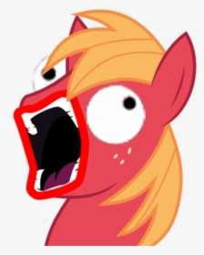 Big Mcintosh Pony Red Pink Nose Mammal Vertebrate Cartoon - Big Mac Gif Mlp, HD Png Download, Transparent PNG