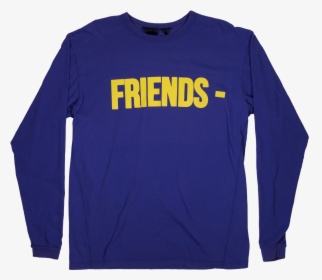 Friends Yellowpurple Longsleeve Front V - Long-sleeved T-shirt, HD Png Download, Transparent PNG