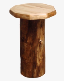 Aspen Log Stump End Table - End Table, HD Png Download, Transparent PNG