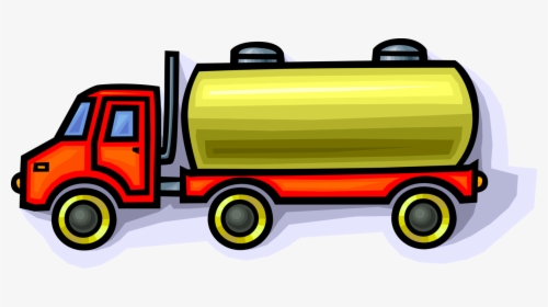 Vector Illustration Of Commercial Shipping And Delivery - Top Septic Truck Cartoon, HD Png Download, Transparent PNG
