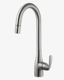 Cora Pull Down Kitchen Faucet With Ceradox Technology - Brushed Stainless Steel Faucet, HD Png Download, Transparent PNG