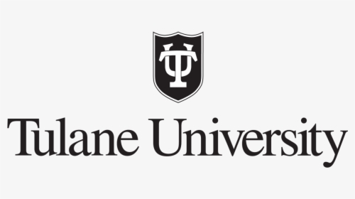 Tu Shield In Black Centered Over Tulane University - Tulane University Logo White, HD Png Download, Transparent PNG