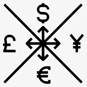 Currency Exchange Global Money Sign - Icon, HD Png Download, Transparent PNG