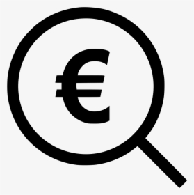 Search Find Look Magnifiery Euro Money Sign - Data Analytics Icon Png, Transparent Png, Transparent PNG