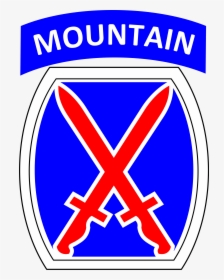 1st Cavalry Cross Clipart Png Library Library 2nd Brigade - 10th Mountain Division Emblem, Transparent Png, Transparent PNG