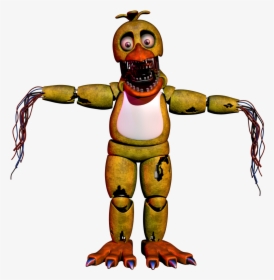 Withered Chica T Pose, HD Png Download, Transparent PNG