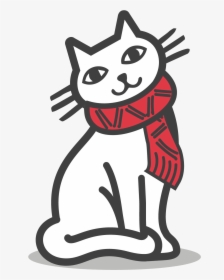 Proper Food • For Cats • - Cat Cartoon Black And White, HD Png Download, Transparent PNG