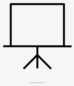 Projection Screen Coloring Page - Coffee Table, HD Png Download, Transparent PNG