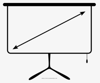 Projection Screen Coloring Page, HD Png Download, Transparent PNG