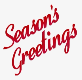 Seasons Greetings Png Image - Calligraphy, Transparent Png, Transparent PNG