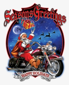 Happy Holidays Motorcycle , Png Download - Happy Holidays Bikers, Transparent Png, Transparent PNG