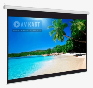 Motorized Projection Screen Also Known As Electric - Motorized Projector Screen 16 10, HD Png Download, Transparent PNG