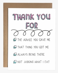 Thank You Check List - Paper, HD Png Download, Transparent PNG