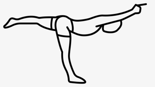 Man Standing On Right Leg Stretching Leg And Arms - Man Stretching Icon, HD Png Download, Transparent PNG