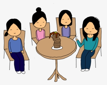 Cat S Out Of The Bag - Cartoon Of Four Sisters, HD Png Download, Transparent PNG