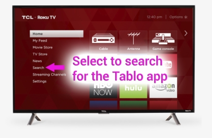 Tablo App Roku Smart Tv - Tv Sony 4k Smart 2018, HD Png Download, Transparent PNG
