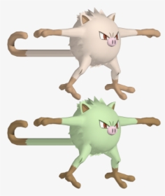 Download Zip Archive - Pokémon Mankey En 3d, HD Png Download, Transparent PNG