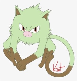 Shiny Mankey - Cartoon, HD Png Download, Transparent PNG