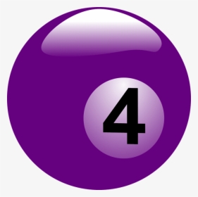 Free Png Billiard Ball Png Images Transparent - Billiard Ball Number 4, Png Download, Transparent PNG