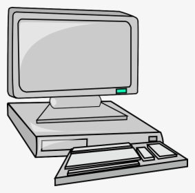 Computer Clip Cartoon - Computer Clip Art, HD Png Download, Transparent PNG