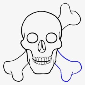 Clip Art How To Draw A - Easy Small Skull Drawing, HD Png Download, Transparent PNG