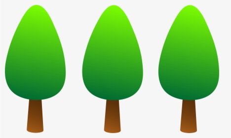 Clipart Forest Cartoon - Simple Tree Cartoon Png, Transparent Png, Transparent PNG