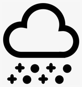 Snow Flurry Clip Art Cloud Weather - Clip Art, HD Png Download, Transparent PNG