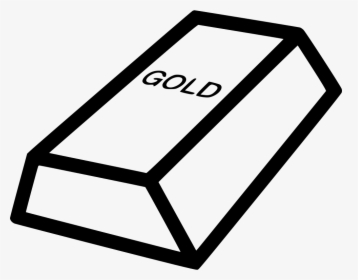 Ingot Goldbrick Brick Gold Bar - Gold Brick Clip Art, HD Png Download, Transparent PNG