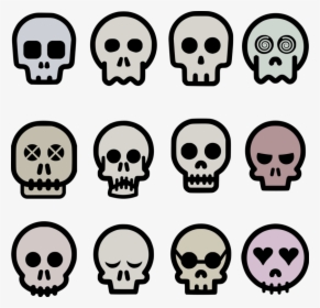 Head,skull,face - Skull Comic, HD Png Download, Transparent PNG