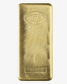 Picture Of 1 Kilo Pure Gold Bar - Brass, HD Png Download, Transparent PNG