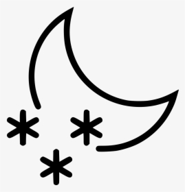 Nighttime Snow - Snow And Rain Icon, HD Png Download, Transparent PNG