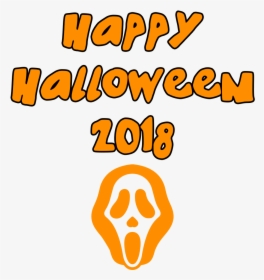 Happy Halloween 2018 Scary Mask - Portable Network Graphics, HD Png Download, Transparent PNG