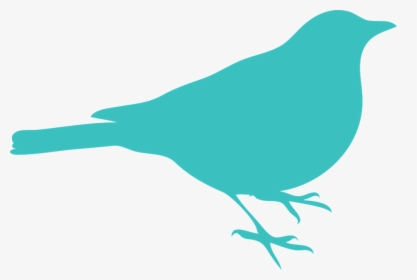 Blackbird, Bird, Sit, Silhouette, Blue - Robin Bird Silhouette Png, Transparent Png, Transparent PNG