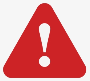Red Attention Sign Png No Background - Warning Icon, Transparent Png, Transparent PNG