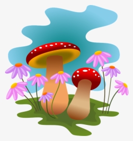 Transparent Forest Clipart Backgrounds - Clipart Mushrooms Png, Png Download, Transparent PNG