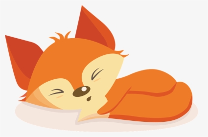 Fox, Redhead, Dream, Fauna, Forest, Vacation, Cute - Cute Sleeping Baby Fox Art, HD Png Download, Transparent PNG