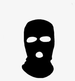 Black Ski Mask Cartoon Clipart , Png Download - Black Ski Mask Png, Transparent Png, Transparent PNG