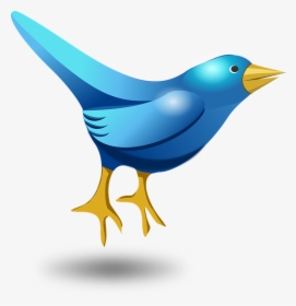 Twitter, Tweet, Bird, Funny, Cute, Blue, Messaging - Bird Cartoon Vector Icon, HD Png Download, Transparent PNG