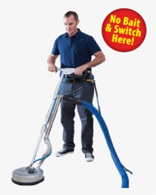 Shower Tile Cleaning Las Vegas - Man With Vacuum Cleaner Png, Transparent Png, Transparent PNG