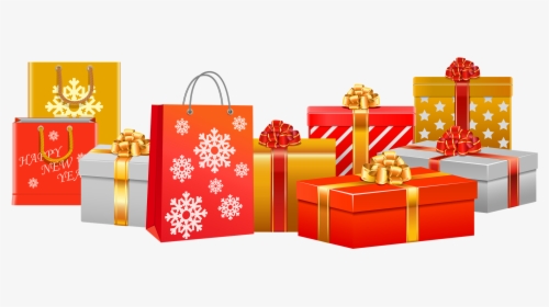 Shopping Transparent Gift - Christmas Present Transparent Background, HD Png Download, Transparent PNG
