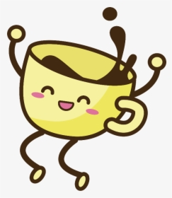 #kawaii #coffee #cup #happy #ftestickers - Coffee Cartoon, HD Png Download, Transparent PNG