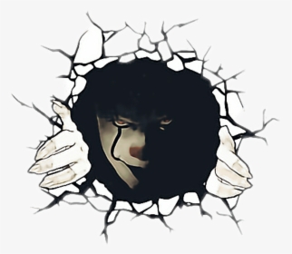 Pennywise Car Decal Clipart , Png Download - Pennywise Sticker, Transparent Png, Transparent PNG