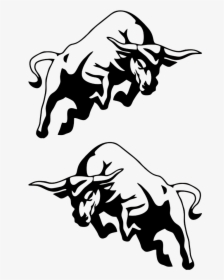 Charging Bull Cattle Clip Art - Transparent Bull Logo, HD Png Download, Transparent PNG