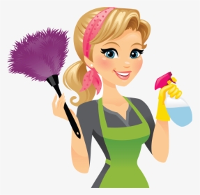 Cleaner Cleaning Clip Art - Cleaning Maid Clipart, HD Png Download, Transparent PNG