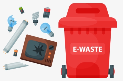 Electronic Waste - Concept Of Waste Vector, HD Png Download, Transparent PNG