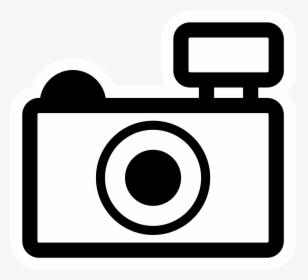 Transparent Camera Clip Art Png - Camera Clipart Black And White, Png Download, Transparent PNG