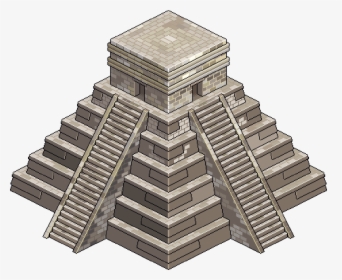Transparent Piramide Png - Low Poly Mayan Temple, Png Download, Transparent PNG