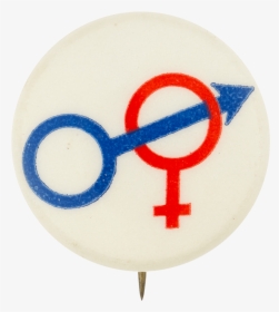 Male And Female Symbols Social Lubricator Button Museum - Male Symbol Going Through Female Symbol, HD Png Download, Transparent PNG